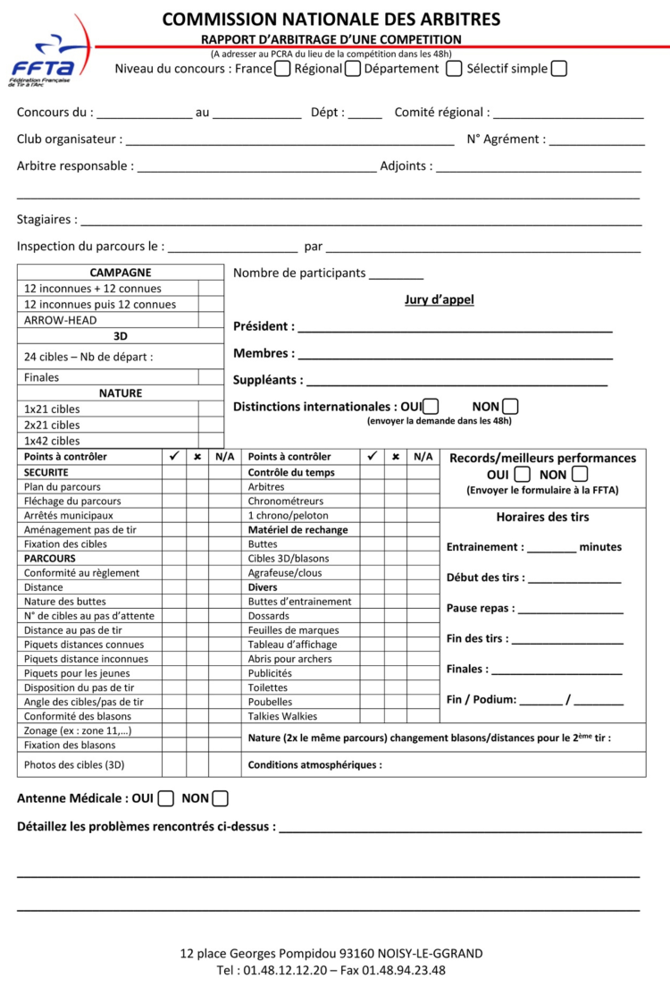 rapport arbitre parcours 1/2